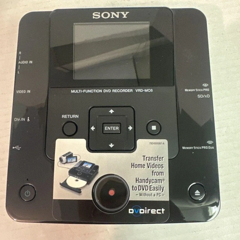 Sony DVDirect VRD-MC6 Multi-Function DVD Recorder Black Standalone Transfer Box